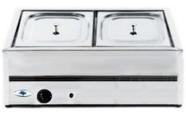 Rechaud De Mesa Comercial 2 Cubas Quentes 1/2 Gn Inox 220v - Ibet