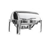 Rechaud Inox 3 Cubas 13 Lts Tampa Basculante Giratória Luxo