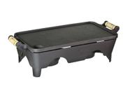 Rechaud Liso Ferro Fundido 2 Chamas Santana 43x24x13 Cm