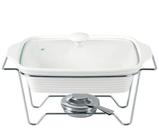 Rechaud retangular em cerâmica com queimador 2,8L -