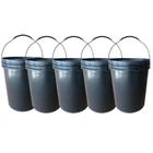 Reciclagem Baldes Plasticos - 5 Pçs