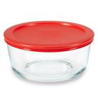 Recipiente de armazenamento de alimentos Pyrex Simply Store 4 xícaras de vidro