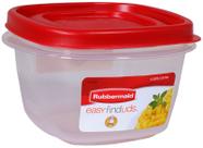 Recipiente de armazenamento de alimentos Rubbermaid, tampa fácil de encontrar de 2 xícaras x8