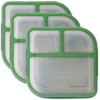 Recipientes para alimentos MyGo Container Large To-Go com 3 compartimentos x3