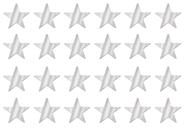 Recortes decorativos Beistle Silver Star 30cm - 24 peças