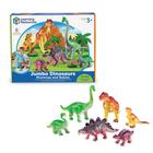 Recursos de aprendizagem de brinquedos: dinossauros gigantescos, mães e bebês