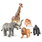 Recursos de aprendizagem de brinquedos Jumbo Jungle Animals 5 peças de mais de 18 milhões