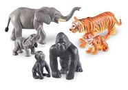 Recursos de aprendizagem de brinquedos Jumbo Jungle Animals 6 Animals 2+