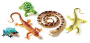 Recursos de aprendizagem de brinquedos Jumbo Reptiles & Amphibians 5 Animals