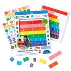 Recursos de Aprendizagem Rainbow Fraction Tiles - 54 Peças (6+)