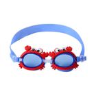 Red Crab Shape ajustável Diving Glasses, Óculos de natação infantil, Anti Fog, Impermeável