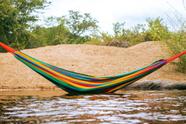 Rede de Dormir Descanso Náilon Amazona Colorida impermeável