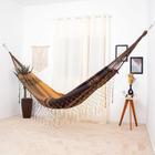 Rede de Dormir Pernambucana Caramelo com Marrom