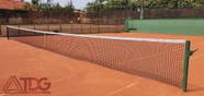 Rede De Tenis Simples Fio 2,5Mm Seda 1 Faixa Pvc Impermeável - Tdg Sports