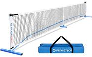 Rede Portátil de Pickleball PICKLETECH 22FT AO AR LIVRE Regulação Tamanho 3.0 Reforçada (Azul)