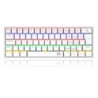 Redragon Teclado Mecanico Fizz Branco Rainbow Switch Marrom