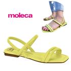 Ref. 5462.111 - Sandália Rasteira Feminina Moleca Elástico Confortável