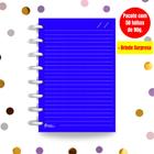 Refil Caderno de Disco Sistema Inteligente I Noble Blue Neon