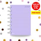 Refil Caderno de Disco Sistema Inteligente I Roxo Pastel