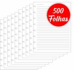 Refil caderno inteligente a5 pautado 500 folhas