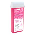 Refil Cera Depilatoria Corporal Profissional Depilação Roll On Depilflax Rosa 100g