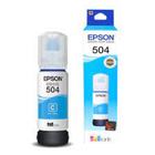 Refil De Tinta Ecotank Epson 504 Azul 70ml Original