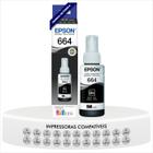 Refil de Tinta Preta Original Epson Ecotank T664 Compatível L121 L355 L365 L375 L395 L455 L475 L495 L555 L1300 - T664120