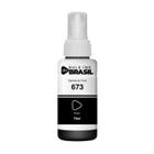 Refil de Tinta T673 T673120AL Preto Compatível Epson L1800