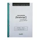 Refil folha para fichário universitário 80 folhas - Quadriculado - NALÍ Linhas Brancas 90g/m2