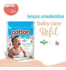 Refil Lenços Umedecidos Baby Care Cotton Line 400 Lencos