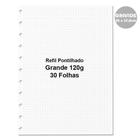 Refil para Caderno Inteligente Grande 30fls Pontilhada 120g