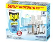 Refil para Repelente Elétrico Líquido Raid Family - 32,9ml 2 Unidades - Repelex