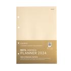 Refil Pólen CICERO Agenda Planner 2024 Semanal Argolado 17 x 24cm