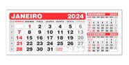 Refil Pvc Calendário De Mesa Bloco Pequeno 100 Folhinhas