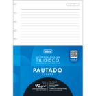 Refil Universitário Grande Tilidisco Branco Pautado 80 Folhas 90g/m² Tilibra Ref: 341771