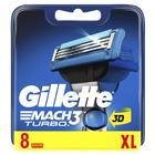 Refis Gillette Mach3 Turbo - Pacote com 8 Unidades