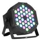 Refletor 36 Leds Rgb 1w Luminos Dmx Strobo Profissional Slim