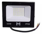 Refletor 50w Led Smd Slim Mini Holofote Branco Frio Ip66 - Top Leds