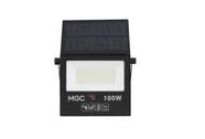 Refletor com Placa solar 100w acendimento automatico luz branca