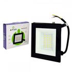 Refletor De Led Atus 50W. 6000K. 4000Lm Ip65 Preto Bivolt - 0421