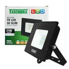 Refletor Holofote De Led Slim Preto 30w 6500k Taschibra