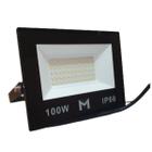 Refletor Holofote Led 100w Smd Prova D'água Ip66 6500k
