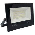 Refletor Led 100w Holofote Bivolt Prova D'água Ip66 Frio - Al Mare