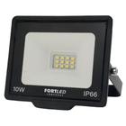 Refletor Led 10W Luz Amarela 3000K Fortled