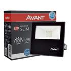 Refletor Led 10W Preto Bivolt Avant