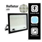 Refletor Led 200w Bivolt Prova de Água IP67 Luz Branco Frio 6500K Iluminação Quadra Campo Condomínio Outdoor Fachada Empresa Garagem