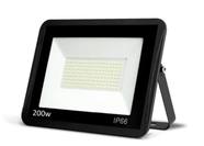 Refletor Led 200W Branco Frio Holofote Bivolt 18000 Lumens 6500K Resistente a Água e Poeira IP67 Externo
