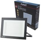 Refletor Led 200w Slim Branco Quente 3000K Luz Amarela IP66