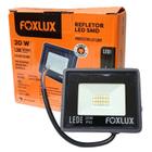 Refletor Led 20w 6500k Preto Bivolt Fx Kit10