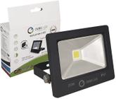 Refletor Led 20w Branco Frio Slim Preto Ip66